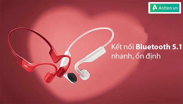 Công nghệ Bluetooth 5.1 trên tai nghe không dây Openrun đảm bảo kết nối ổn định, nhanh chóng