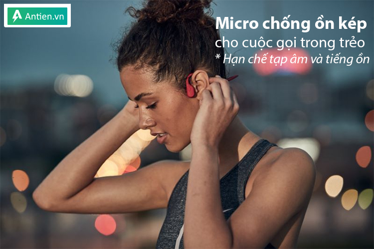 Tai nghe không dây Openrun tích hợp micro chống ồn kép đảm bảo cuộc gọi rõ ràng, trong trẻo
