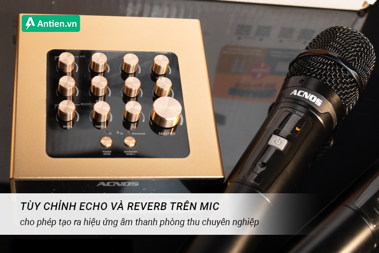 Tùy chỉnh Echo và Reverb ngay trên Mi30U tạo hiệu ứng âm thanh phòng thu
