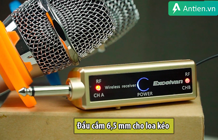 Mic karaoke bluetooth cổng 6.5 mm, kết nối bluetooth với tivi, điện thoại, laptop