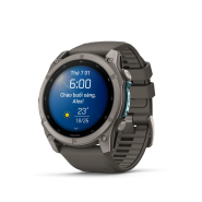 Đồng hồ thông minh Garmin fenix 9 - 51mm, Titanium/Pebble Gray