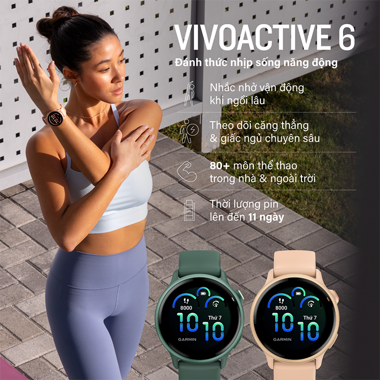 Vivoactive 6 sinh ra cho nhịp sống luôn bứt tốc