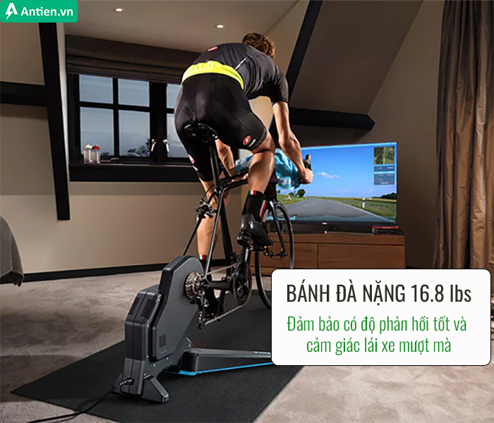 Tacx FLUX 2 là thiết bị luyện tập trong nhà với mức ồn rât thấp, hoạt động nhẹ nhàng