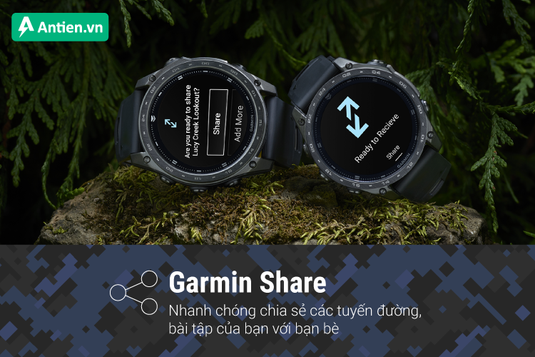Garmin Share cho phép bạn kết nối và chia sẻ trực tiếp dữ liệu tập luyện
