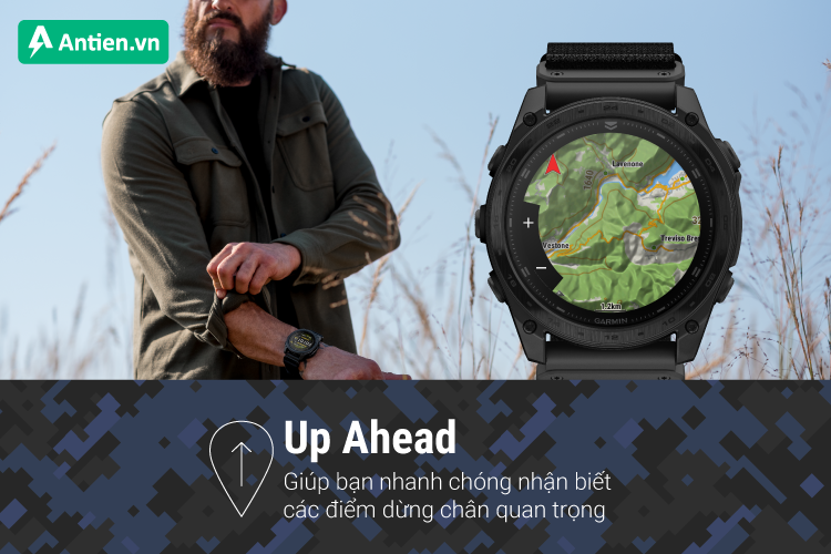 Tính năng UP Ahead giúp người dùng nắm bắt trước các điểm mốc quan trọng trên lộ trình di chuyển