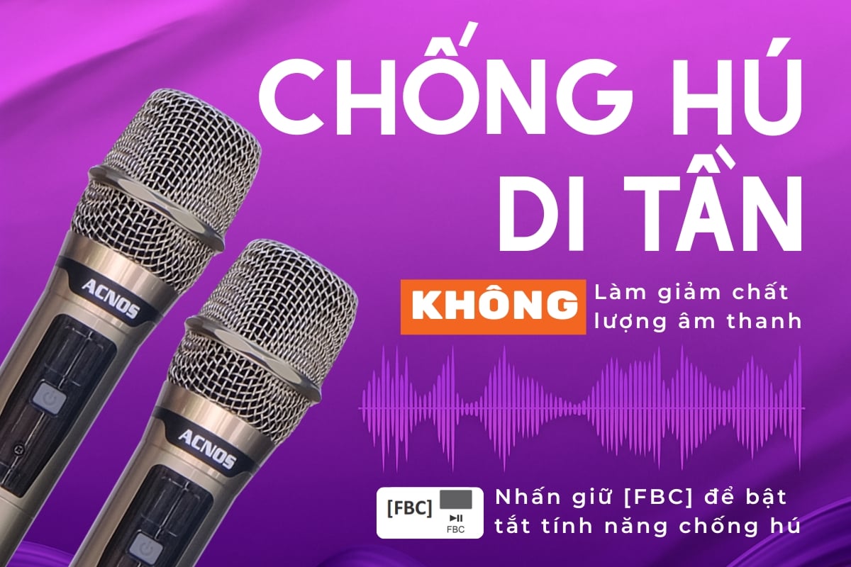 chống hú di tần trên ACNOS CS201PLUS