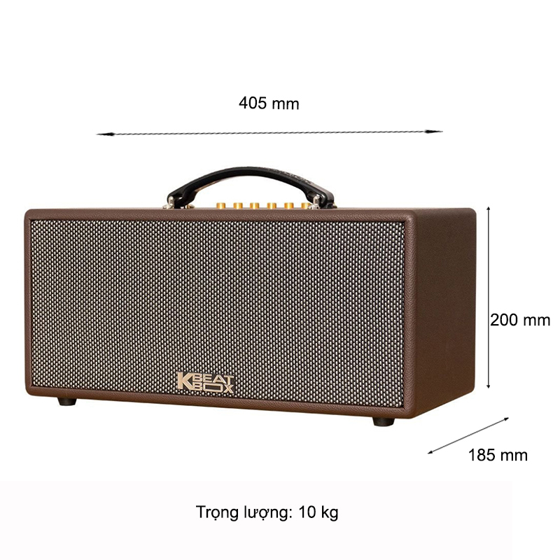 Loa karaoke Acnos CS366PLUS có thiết kế gọn gàng, sang trọng