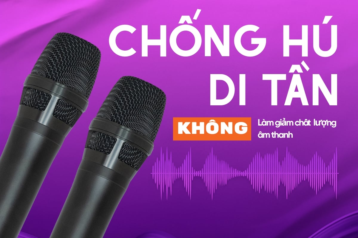 Acnos Flac 36 Ultimate trang bị micro thông minh và chống hú di tần hiệu quả