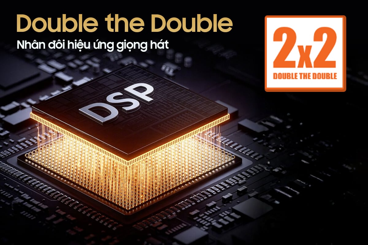 Công nghệ 2x2 Double The Double trên Acnos Flac 36 Ultimate tối ưu giọng hát và nhạc nền