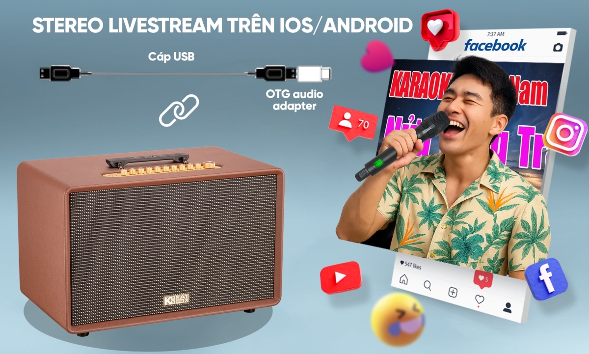 Acnos Flac 39 hỗ trợ livestream âm thanh số