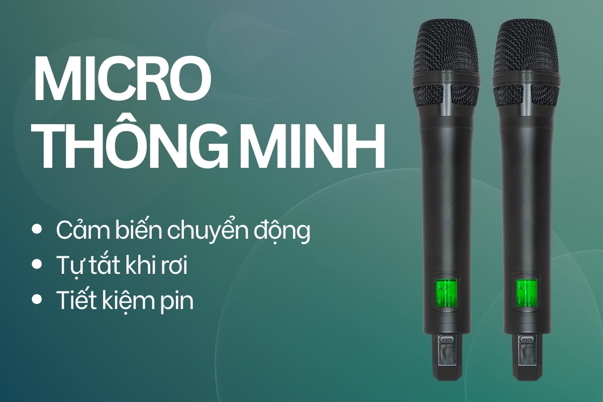 Acnos Flac 39 tích hợp micro thông minh và chống hú di tần hiện đại