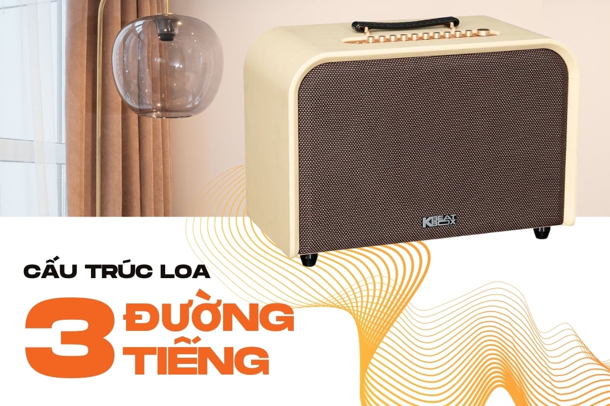 Loa karaoke Acnos Harmony (Phiên bản 2026) sở hữu hệ thống loa 3 đường tiếng cho âm thanh chi tiết