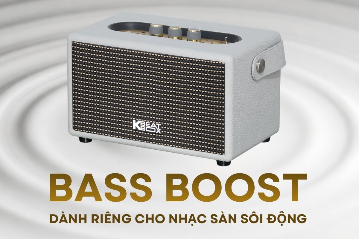 Boost Bass giúp loa Acnos S30 chơi nhạc sôi động hơn