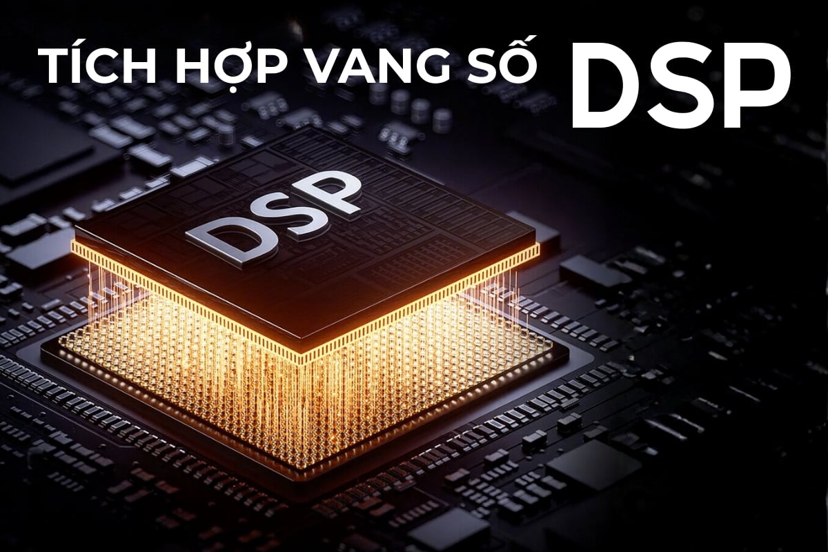 Vang số DSP trên loa Acnos S30 giúp xử lý âm thanh chuyên nghiệp