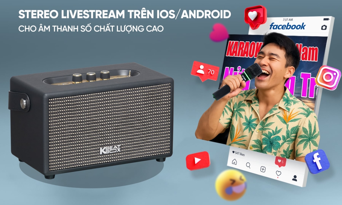 Hỗ trợ livestream stereo chất lượng cao trên iOS và Android