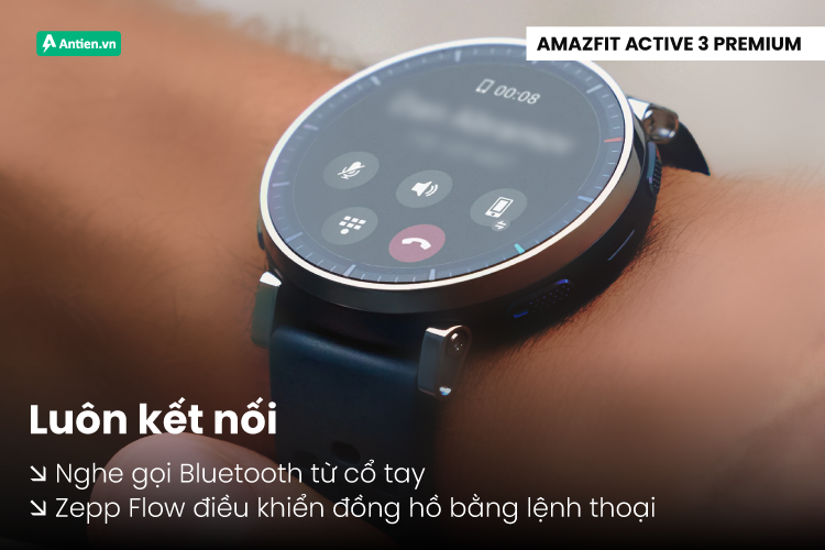 Luôn kết nối mà không làm gián đoạn nhịp điệu của bạn với tính năng nghe/gọii và trợ lý giọng nói