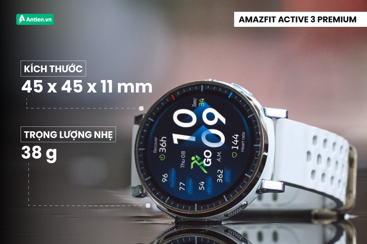 Active 3 Premium trang bị kích thước gọn nhẹ, mang phong cách hiện đại