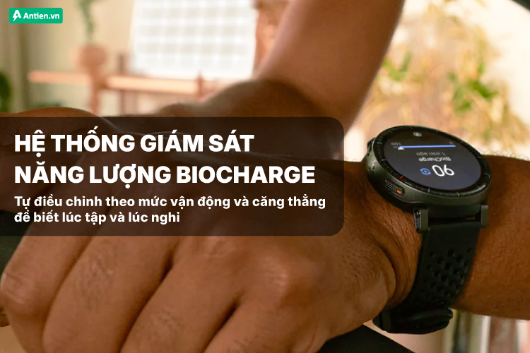 Chỉ số BioCharger giúp bạn duy trì phong độ ổn định và tập luyện thông minh