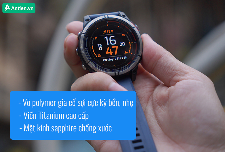 Quatix 7 Sapphire trang bị vật liệu bền bỉ và cứng cáp