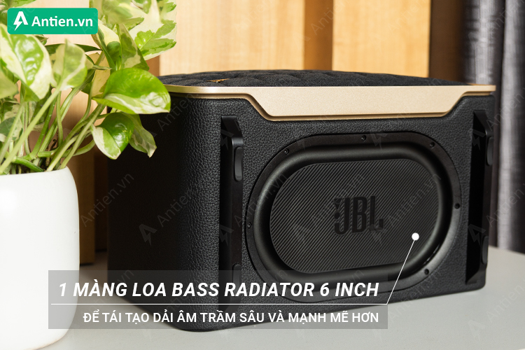 Tạo dải âm trầm sâu hơn với 1 màng loa cộng hưởng thụ động 