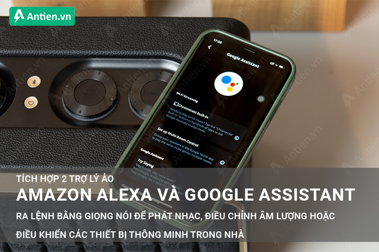 Tinh chỉnh các tính năng bằng giọng nói nhờ 2 trợ lý ảo Amazon và Google Assistant