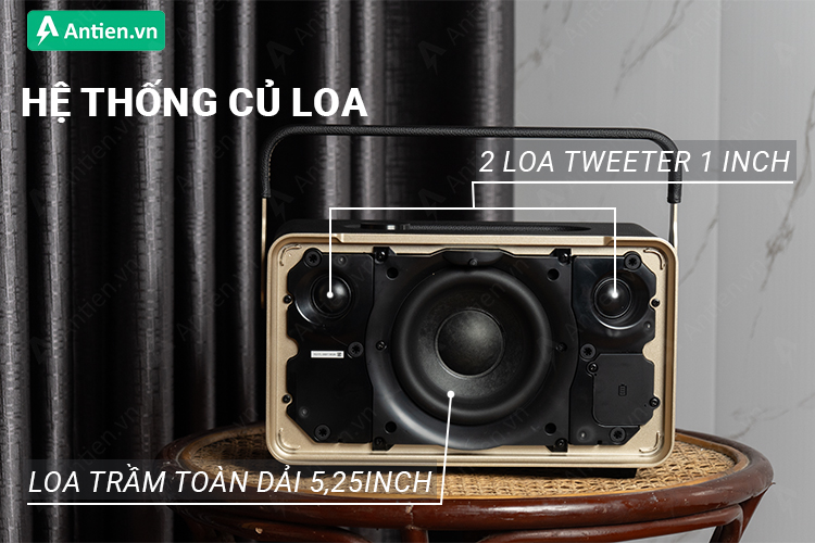 Hệ thống âm thanh nổi với cấu tạo củ loa cao cấp