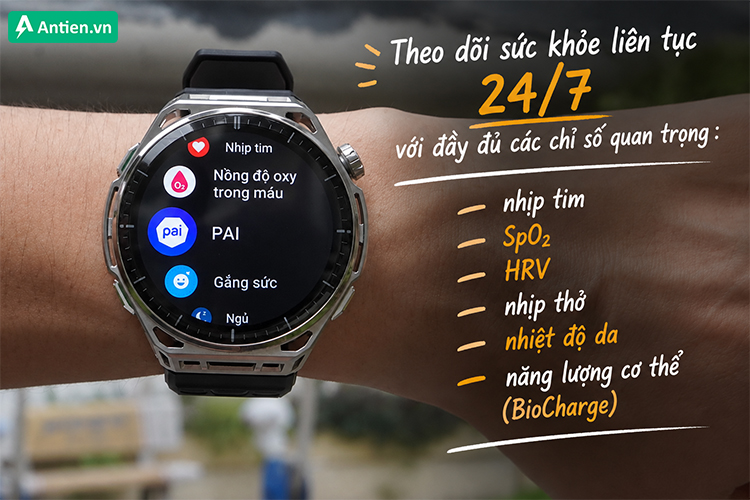 Theo dõi sát sao các chỉ số sức khoẻ trên cơ thể