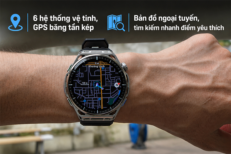 Thoả sức phiêu lưu mà không sợ lạc với hệ thống định vị băng tần kép và bản đồ chi tiết