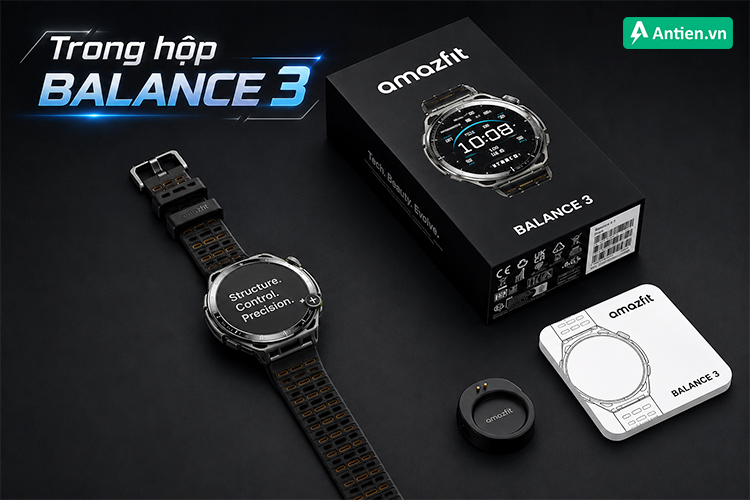 Trong hộp Amazfit Balance 3