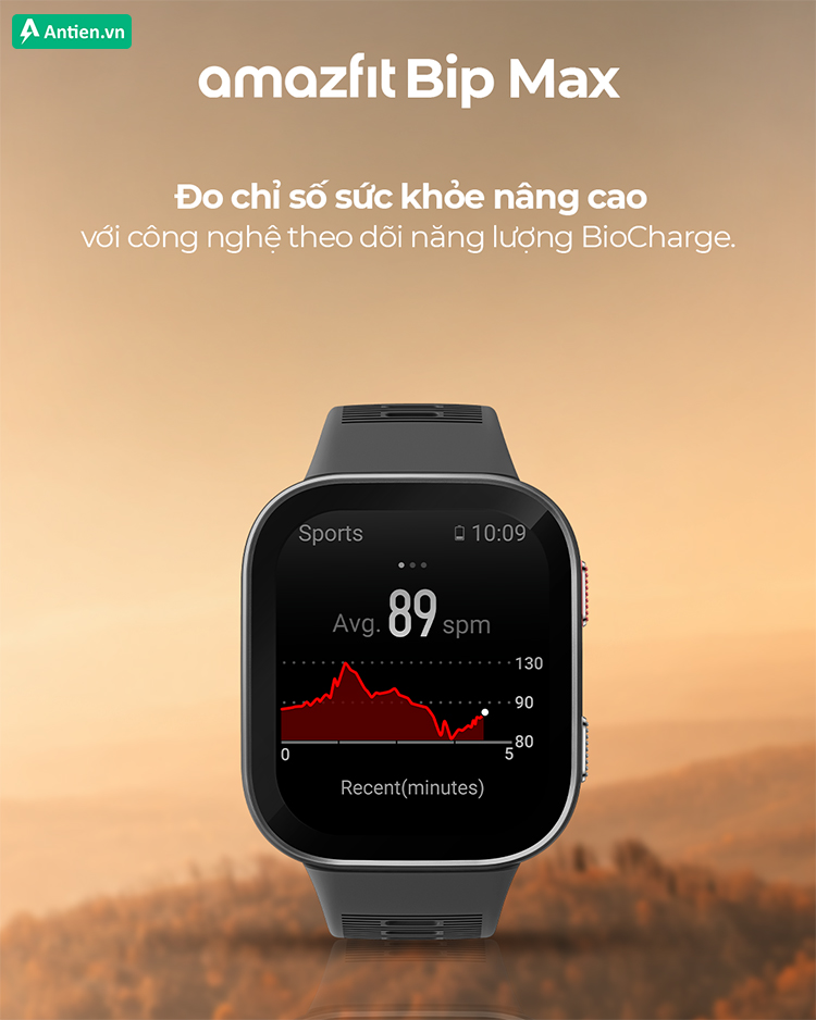 Các chỉ số sức khỏe nâng cao với tính năng theo dõi năng lượng BioCharge