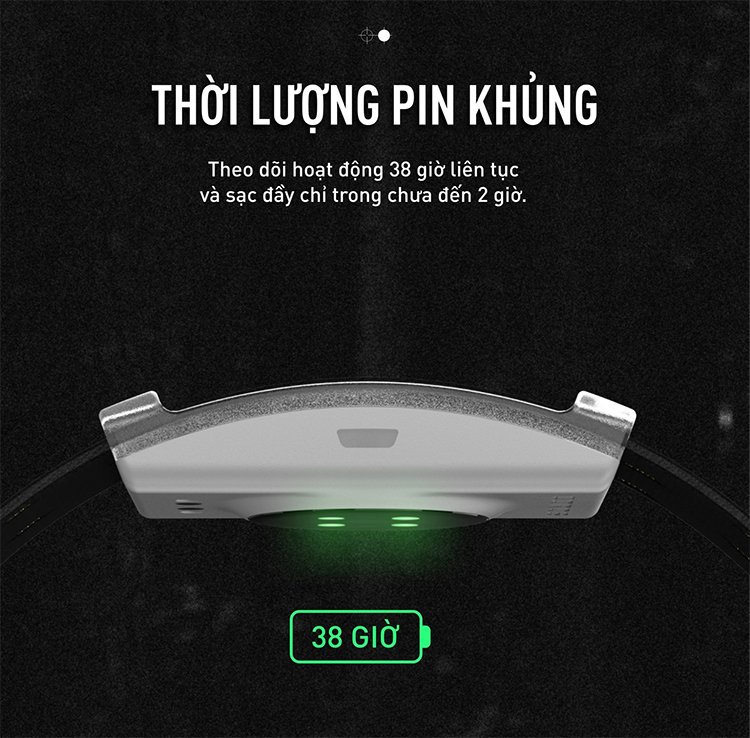 Đai đo nhịp tim COROS Jakob được chế tạo để hoạt động bền bỉ với thời lượng tới 38 giờ