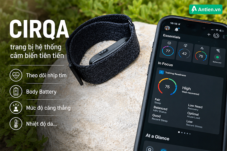 Vòng đeo Garmin CIRQA theo dõi các chỉ số sức khoẻ quan trọng
