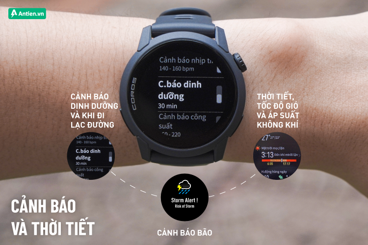 Đưa ra các cảnh báo cần thiết về dinh dưỡng, thời tiết... để bạn kiểm soát cơ thể tốt hơn