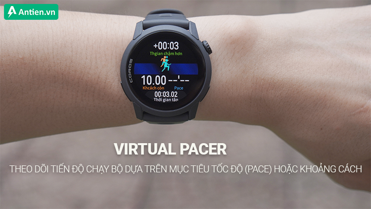 Giữ đúng cung đường và hoàn thành nhiệm vụ nhờ tính năng Virtual Pacer