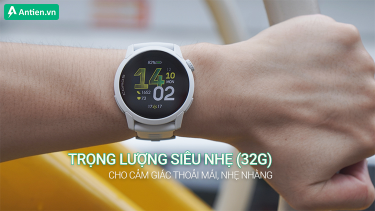 Pace 4 sở hữu trọng lượng siêu nhẹ, đủ thoải mái đeo trong mọi hành trình dài