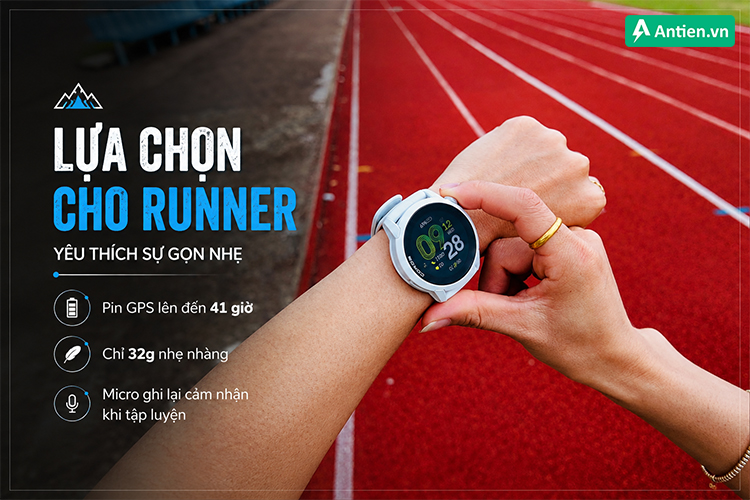 PACE 4 sở hữu thiết kế gọn nhẹ, pin dài cho runner đa năng