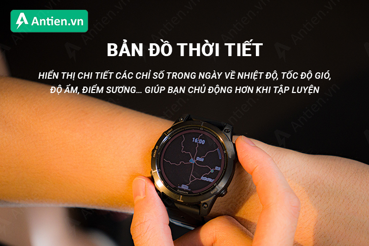 Hiển thị chi tiết các thông tin thời tiết gồm mây che phủ, nhiệt độ trong ngày, tốc độ gió, hướng gió...