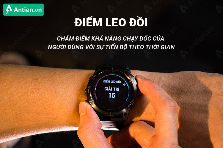 Điểm leo dốc đo khả năng chạy lên dốc của bạn và đánh giá tiến độ của bạn theo thời gian 