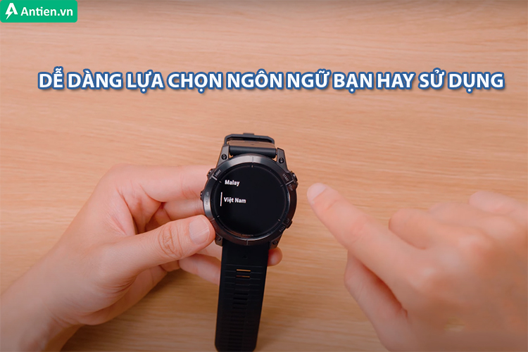 Lựa chọn ngôn ngữ tiếng Việt hoặc nhiều thứ tiếng khác nhau bạn muốn sử dụng