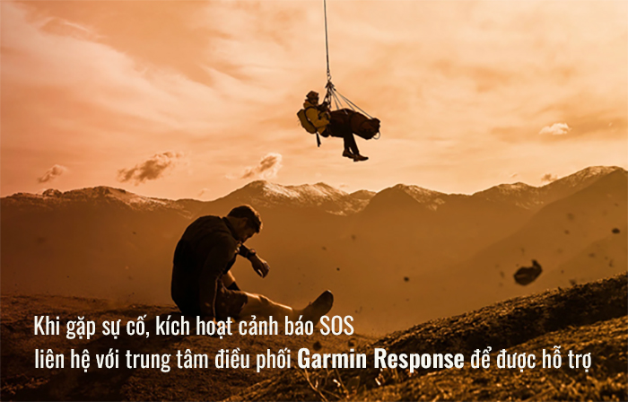 SOS với Garmin Response mang tới sự an tâm tuyệt đối