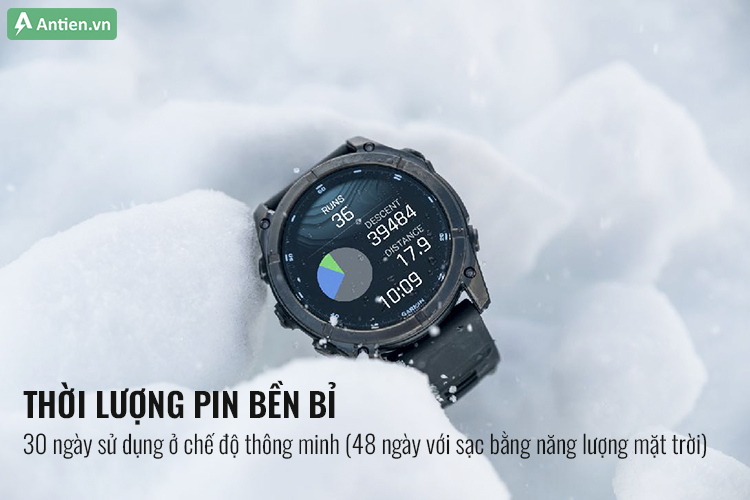 Bứt phá giới hạn, trải nghiệm lâu hơn thế với tuổi thọ pin tới 30 ngày ở chế độ smart