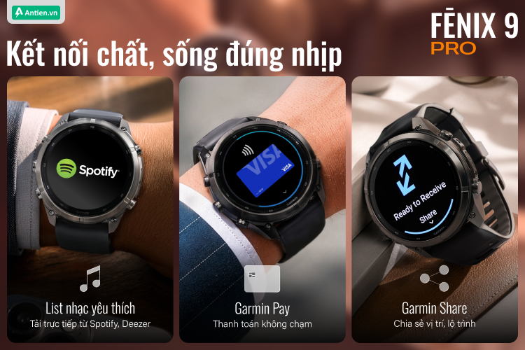 Kết nối trong từng chuyển động với âm nhạc, Garmin Pay và không bỏ lỡ bất kỳ thông báo nào