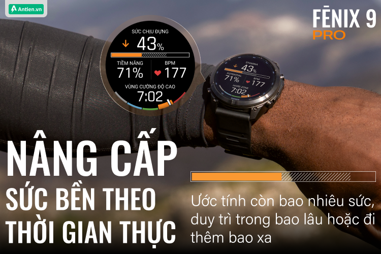 Nâng cấp sức bền theo thời gian thực cho các môn chạy, đạp xe, bơi lội