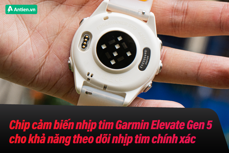 Đồng hồ Forerunner 570 trang bị chip cảm biến Gen 5 cho khả năng theo dõi chính xác và ổn định