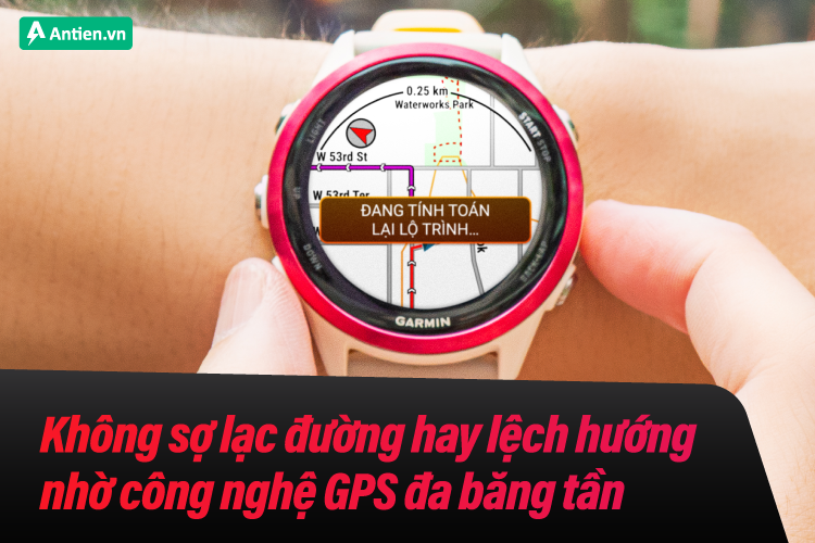 Đồng hồ trang bị GPS đa băng tần, đi đâu cũng đúng hướng