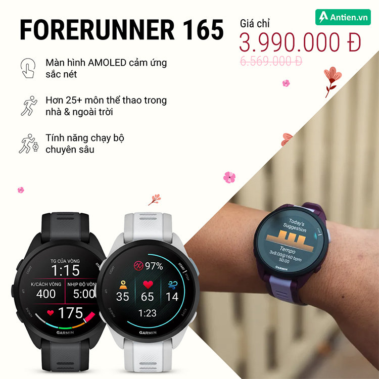 Với phái đẹp đam mê chạy bộ, Forerunner là sự khởi đầu hoàn hảo