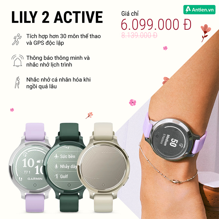 Lily 2 Active mang đến nét thanh lịch, đầy nữ tính cho nàng