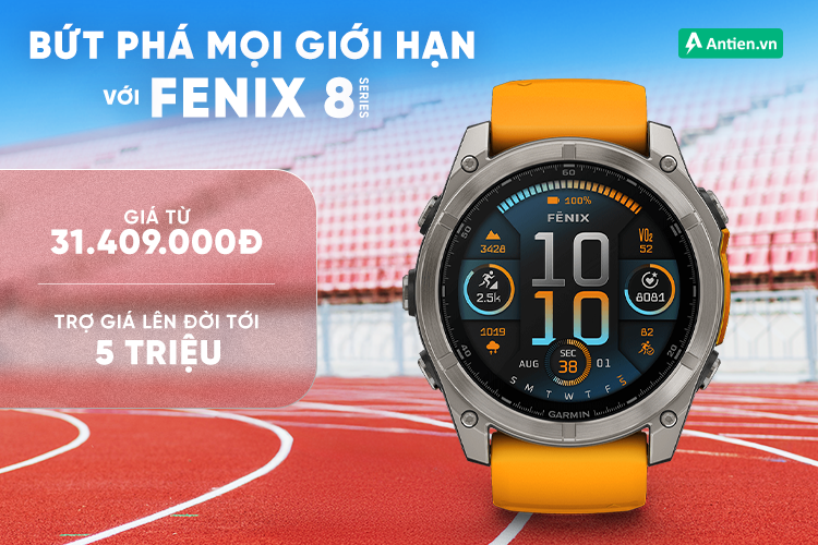 Trợ giá tới 5 triệu đồng khi lên đời Garmin Fenix 8