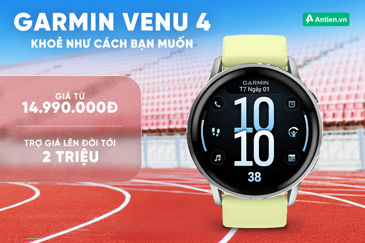 Đổi đồng hồ cũ, lên đời Venu 4 với mức trợ giá tới 2 triệu đồng 