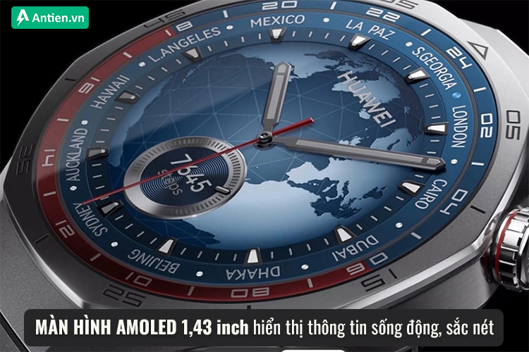 GT5 Pro sở hữu màn hình  AMOLED, độ phân giải lớn cho thông tin hiển thị rõ ràng